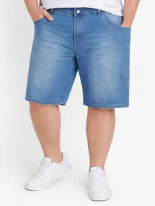 Bermuda Jeans Plus Size Masculina AZUL 54