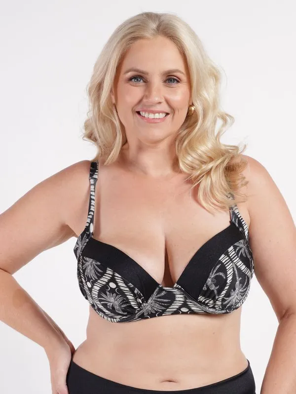 Biquíni Top Com Bojo Plus Size Feminino PRETO 50