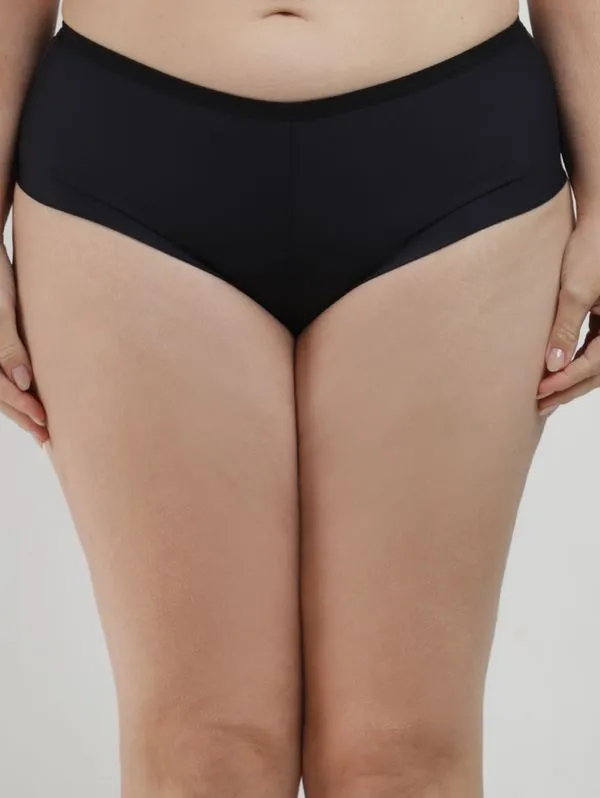 Calcinha Alta Mricofribra Fio Duplo Feminina PRETO 46