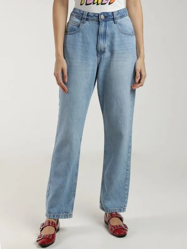 Calça Jeans Reta Autentique Feminina AZUL 34