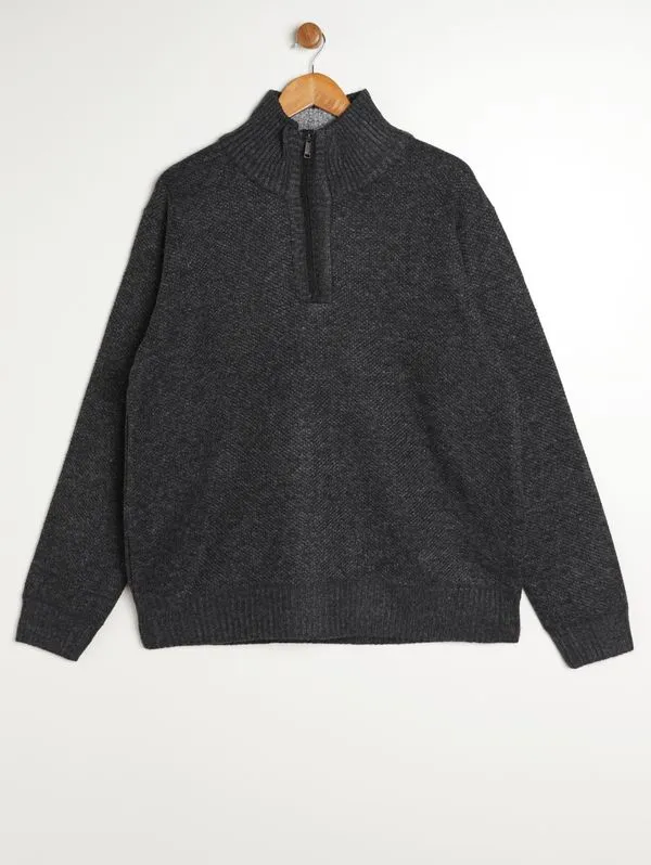 Blusão Tricot Plus Size Masculino CINZA G2