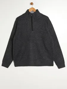 Blusão Tricot Plus Size Masculino CINZA G2