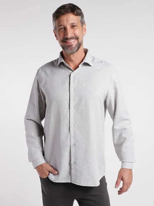Camisa Manga Longa Elétron Masculina CINZA P