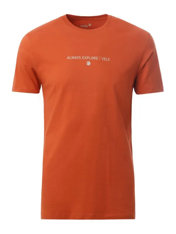 Camiseta Manga Curta Vels Masculina CARAMELO M