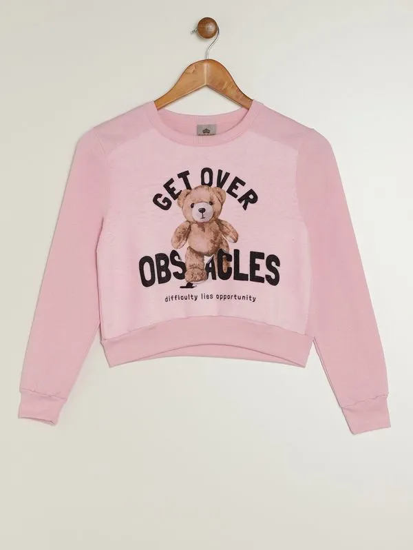 Moletom Juvenil Para Menina - ROSA 16