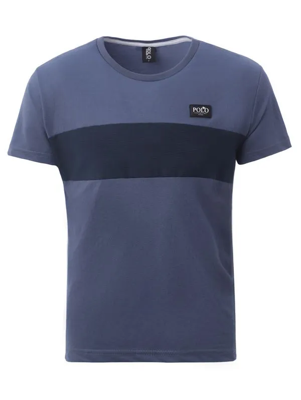Camiseta Manga Curta Masculina AZUL G