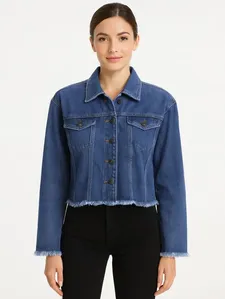Jaqueta Jeans Feminina AZUL M