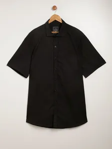 Camisa Manga Curta Vilejack Plus Size Masculina PRETO 7