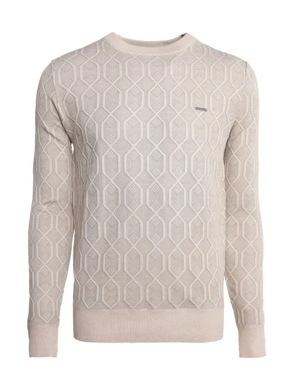 Blusão Tricot Masculino BEGE GG
