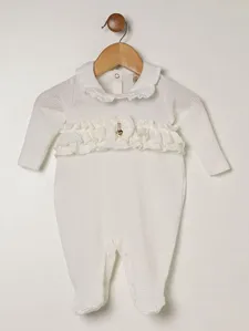 Saída de Maternidade Babado Infantil Para Bebê - BRANCO P