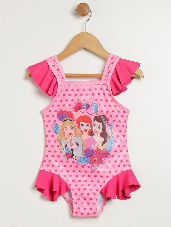 Maiô Princesas Infantil Para Menina - ROSA 2