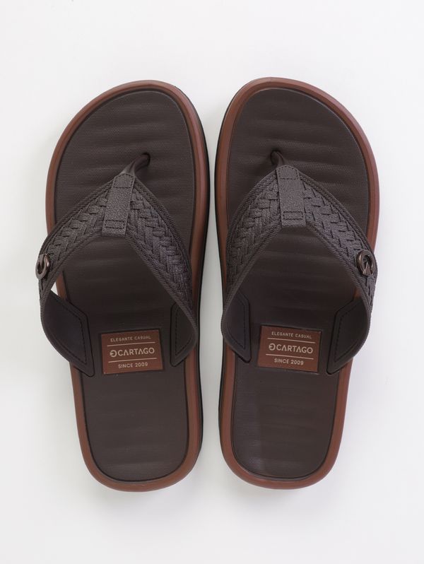 Chinelo Casual Cartago Masculino MARROM 41