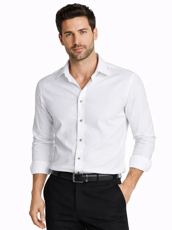 Camisa Manga Longa Masculina BRANCO G