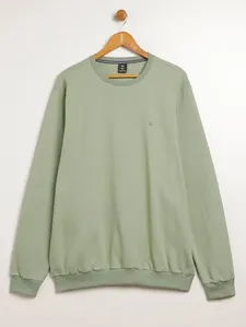 Moletom Básico Plus Size Masculino VERDE G3
