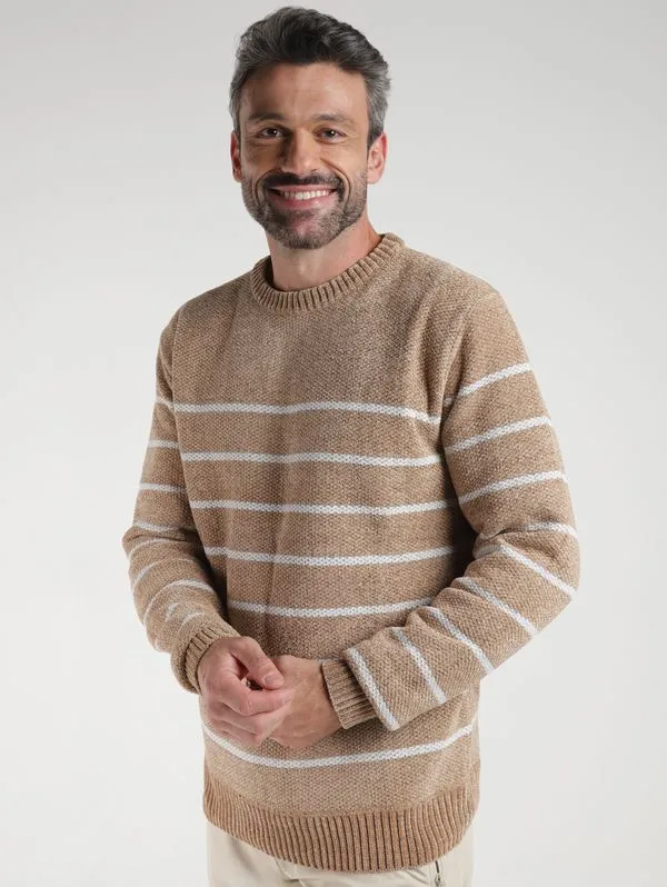 Blusão Tricot Elétron Masculino BEGE GG