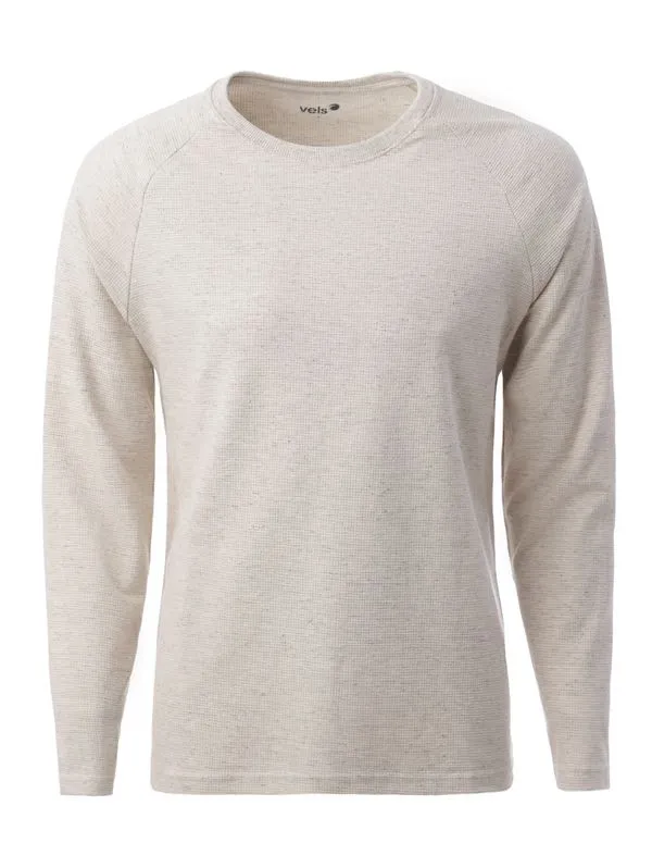 Camiseta Manga Longa Vels Masculina NATURAL GG