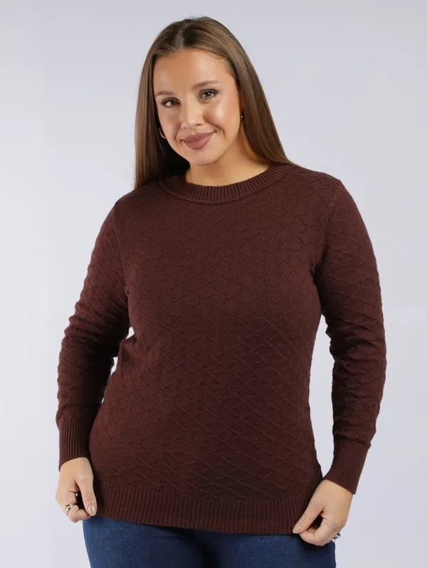 Blusão Tricot Modal Trabalhado Plus Size Feminina MARROM G3