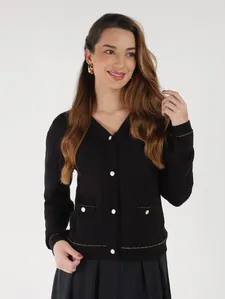 Cardigan Tricot Feminino PRETO