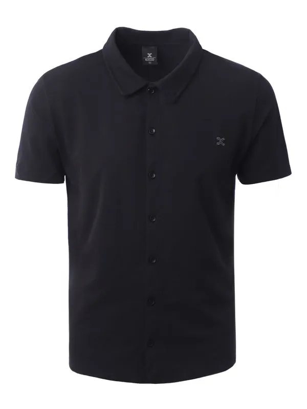 Camisa Manga Curta Masculina PRETO GG