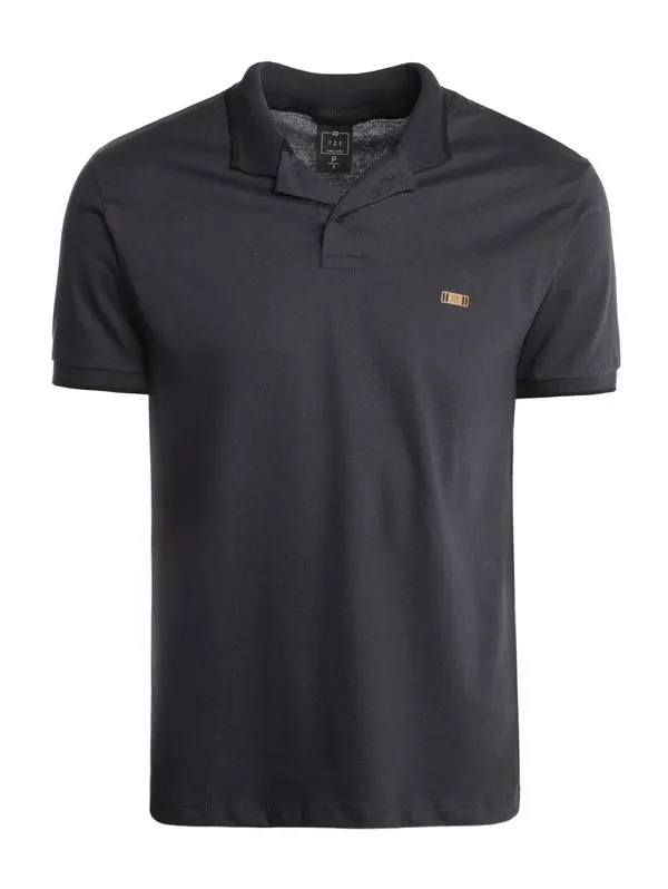 Polo Manga Curta Masculina GRAFITE P