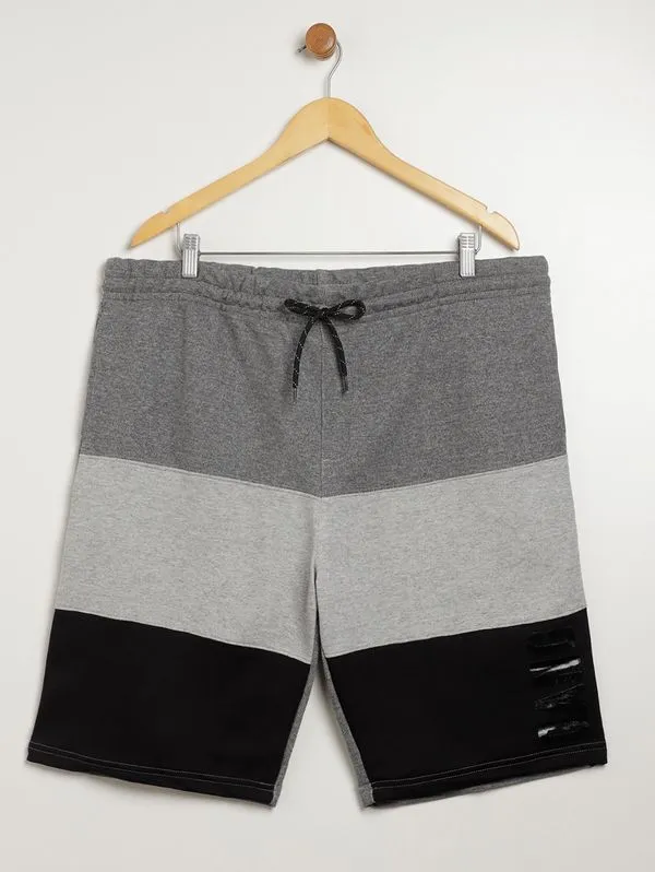 Bermuda Gangster Plus Size Masculina MESCLA ESCURO EX2