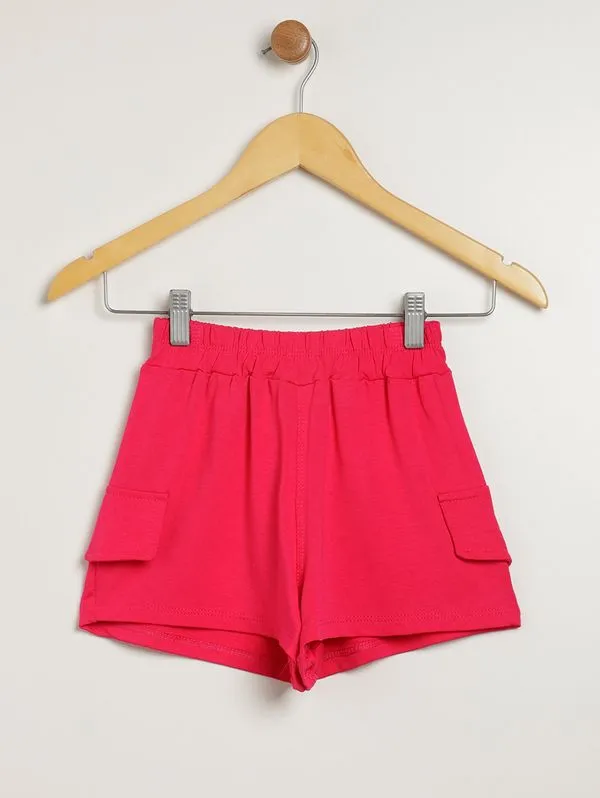Short Cargo Juvenil Para Menina - PINK 10