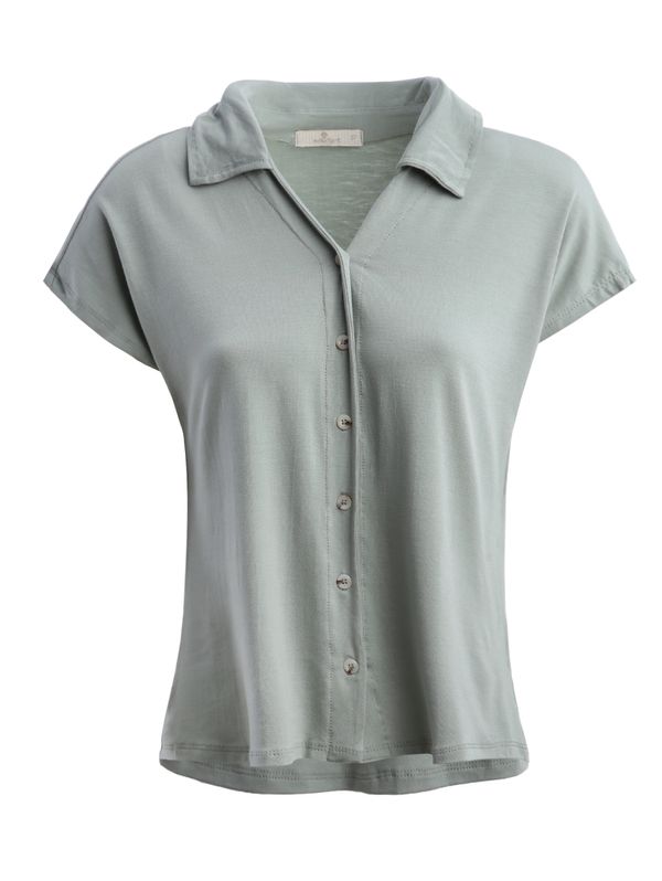 Camisa Manga Curta Autentique Feminina VERDE CLARO G