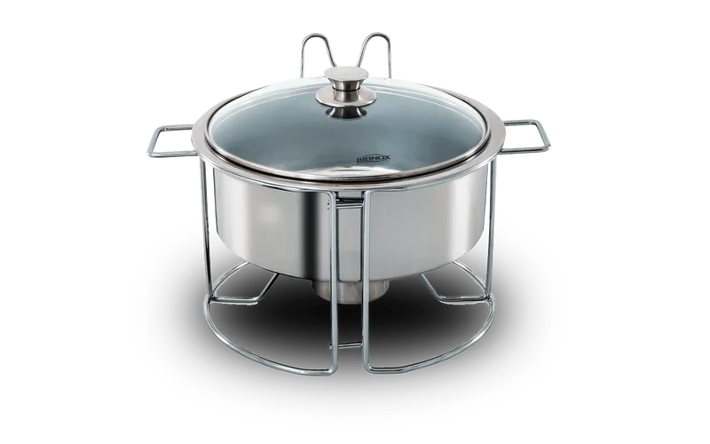 Rechaud Redondo Brinox Savoy 7 Litros Ø42 x 33,3 x 33 cm Aço Inoxidável