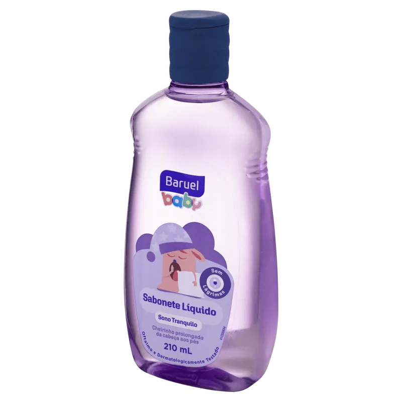 Sabonete Líquido da Cabeça aos Pés Baruel Baby Sono Tranquilo Frasco 210ml