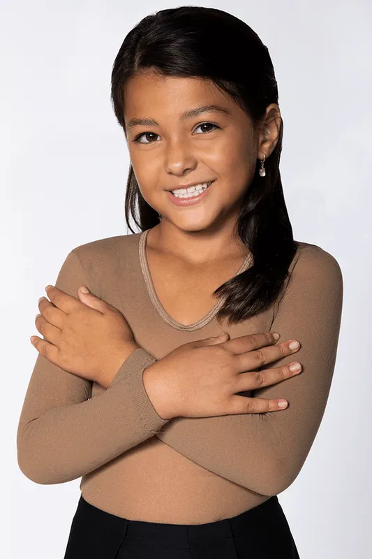 Blusa Segunda Pele Infantil Feminina Lupo Tamanho: M | Cor: Po De Arroz