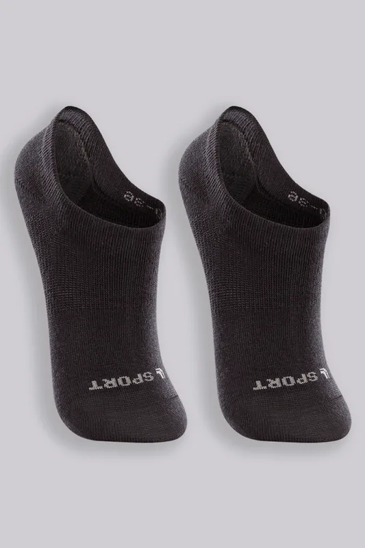 Kit 2 Meias Cano Invisível Esportiva Infantil Unissex Lupo Tamanho: 046 (Calçados 24 a 29) | Cor: Sortida