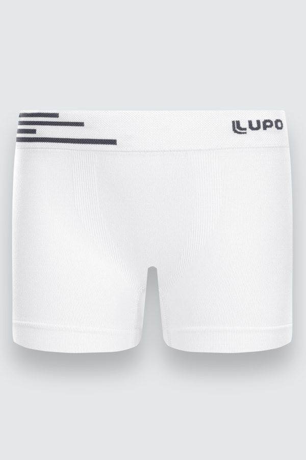 Cueca Boxer Sem Costura Infantil Masculina Lupo Tamanho: P | Cor: Branca