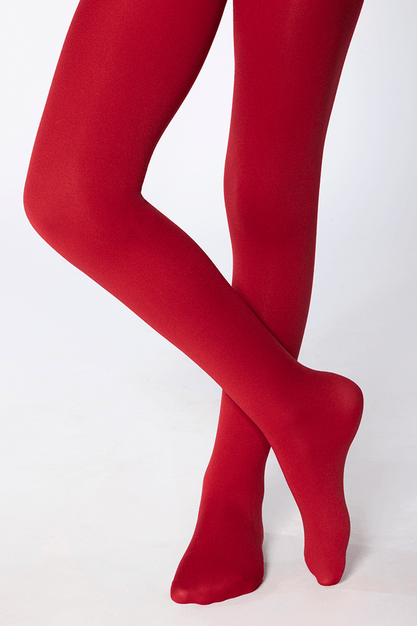 Meia-calça Opaca Infantil Feminina Lupo Tamanho: Bb | Cor: Vermelho Intenso