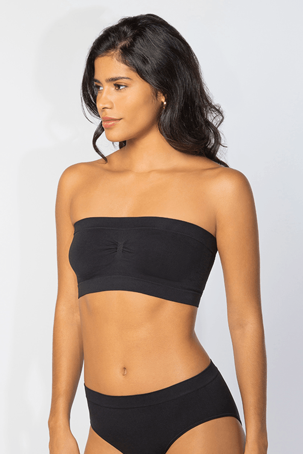Top Faixa Sem Costura Feminino Lupo Tamanho: G | Cor: Preto