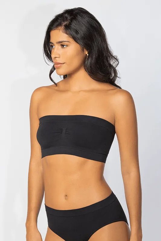 Top Faixa Sem Costura Feminino Lupo Tamanho: P | Cor: Preto
