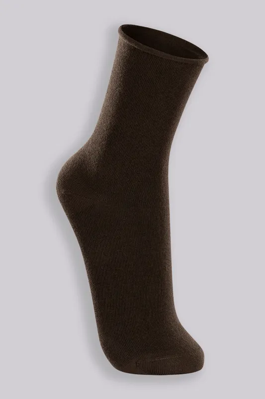 Meia Cano Longo Sem Punho Masculina Lupo Tamanho: U | Cor: Café