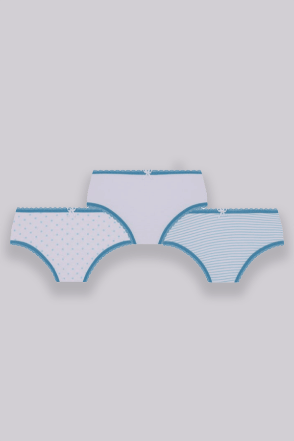 Kit 3 Calcinhas Algodão Infantil Feminina Lupo Tamanho: P | Cor: Sortida