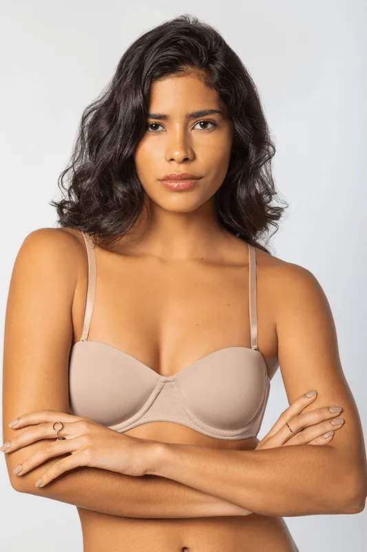 Sutiã Alça Removível Feminino Lupo Tamanho: G (44) | Cor: Natural