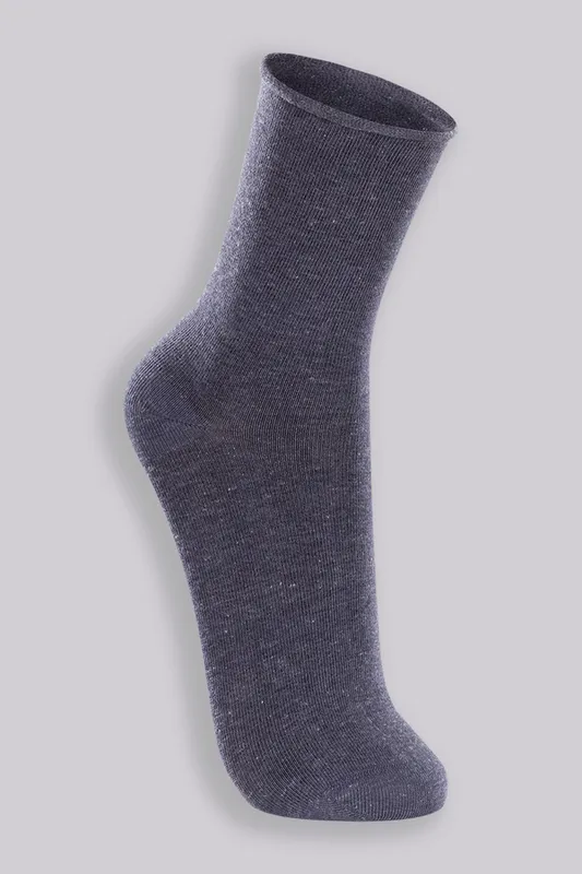 Meia Cano Longo Sem Punho Masculina Lupo Tamanho: U (Calçados 37 a 44) | Cor: Mescla Jeans