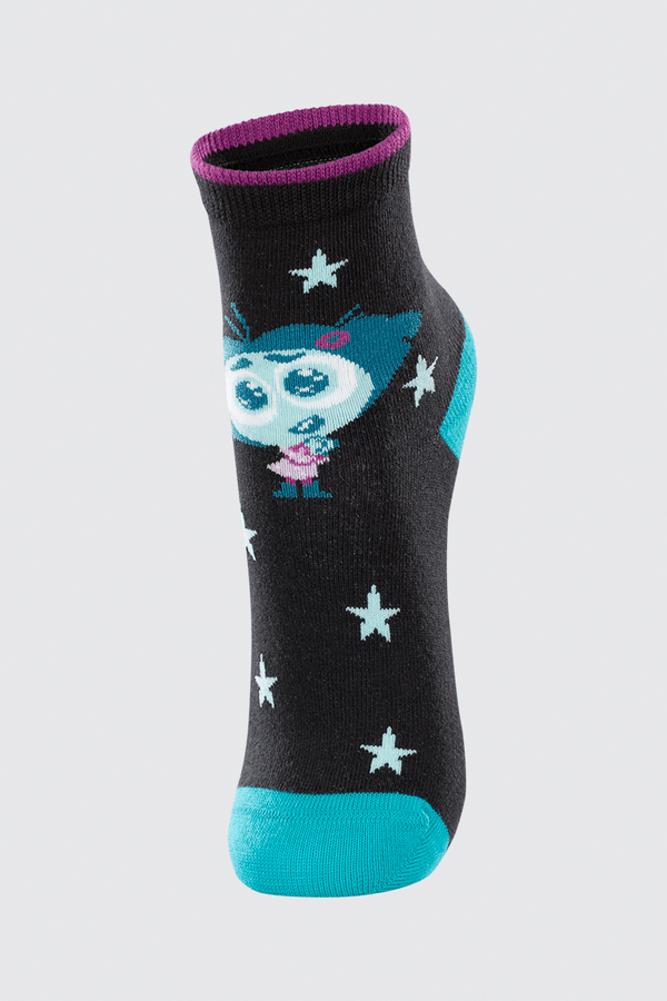 Meia Adulto Disney Divertida Mente 2 Tamanho: U | Cor: Preto
