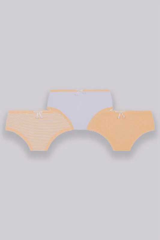 Kit 3 Calcinhas Algodão Infantil Feminina Lupo Tamanho: M | Cor: Sortida