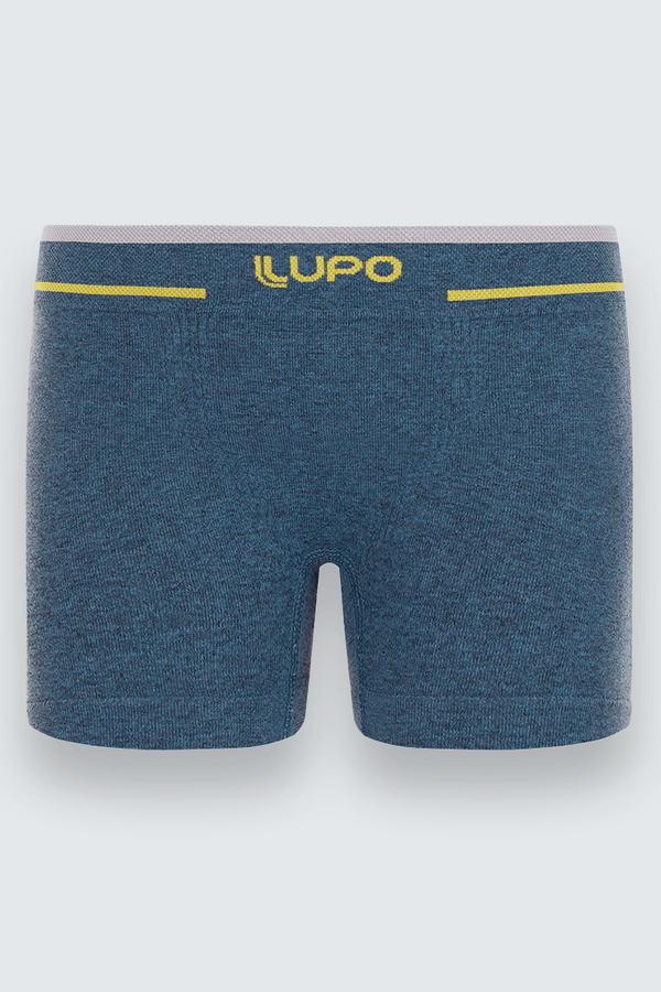 Cueca Boxer Sem Costura Infantil Masculina Lupo Tamanho: Gg | Cor: Azul