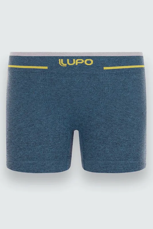 Cueca Boxer Sem Costura Infantil Masculina Lupo Tamanho: Gg | Cor: Azul