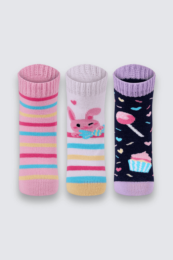 Meia Lupo Baby Kit3 Tamanho: U (Calçados 0 a 4 Meses) | Cor: Sortida