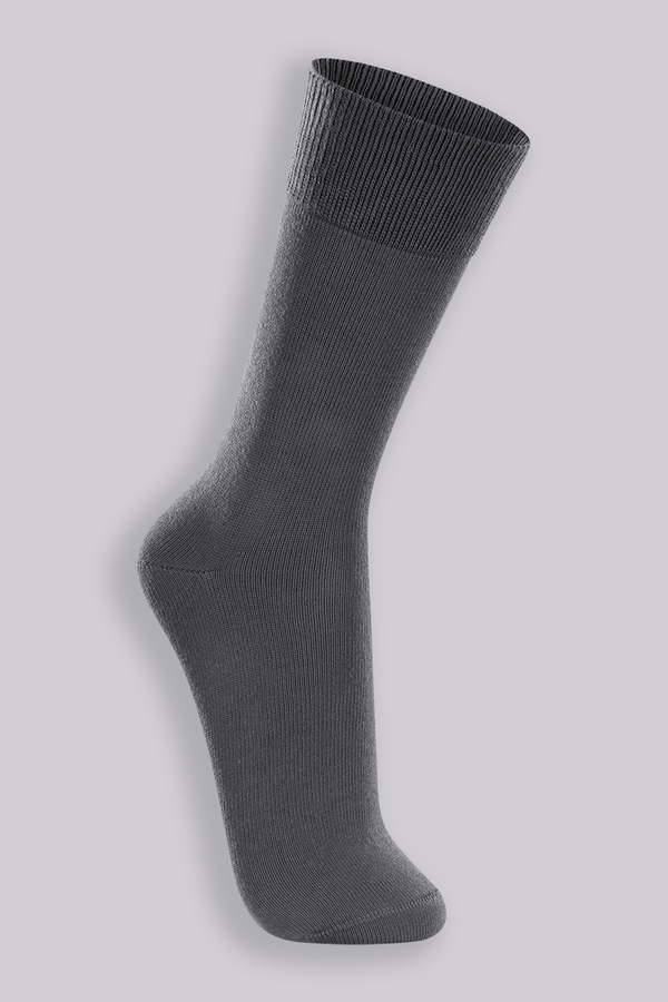 Meia Cano Longo Algodão Masculina Lupo Tamanho: U | Cor: Grafite | De 39 a 43