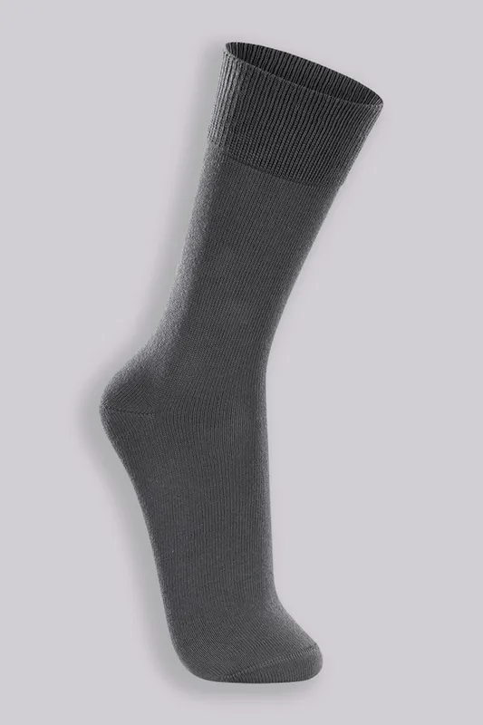 Meia Cano Longo Algodão Masculina Lupo Tamanho: U | Cor: Grafite | De 39 a 43