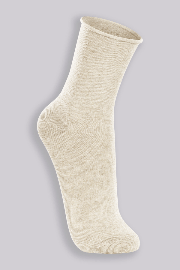 Meia Cano Longo Sem Punho Masculina Lupo Tamanho: U (Calçados 37 a 44) | Cor: Mescla Areia