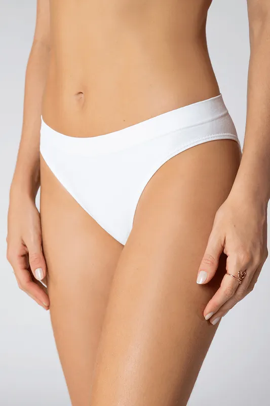 Calcinha Biquini Sem Costura Feminina Lupo Tamanho: M | Cor: Branco