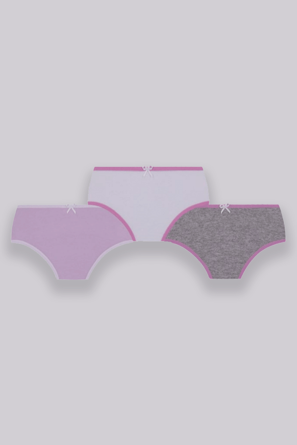 Kit 3 Calcinhas Algodão Infantil Feminina Lupo 1 Tamanho: P | Cor: Sortida