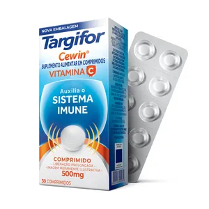 Suplemento Alimentar Targifor Cewin Vitamina C 500mg 30 Comprimidos